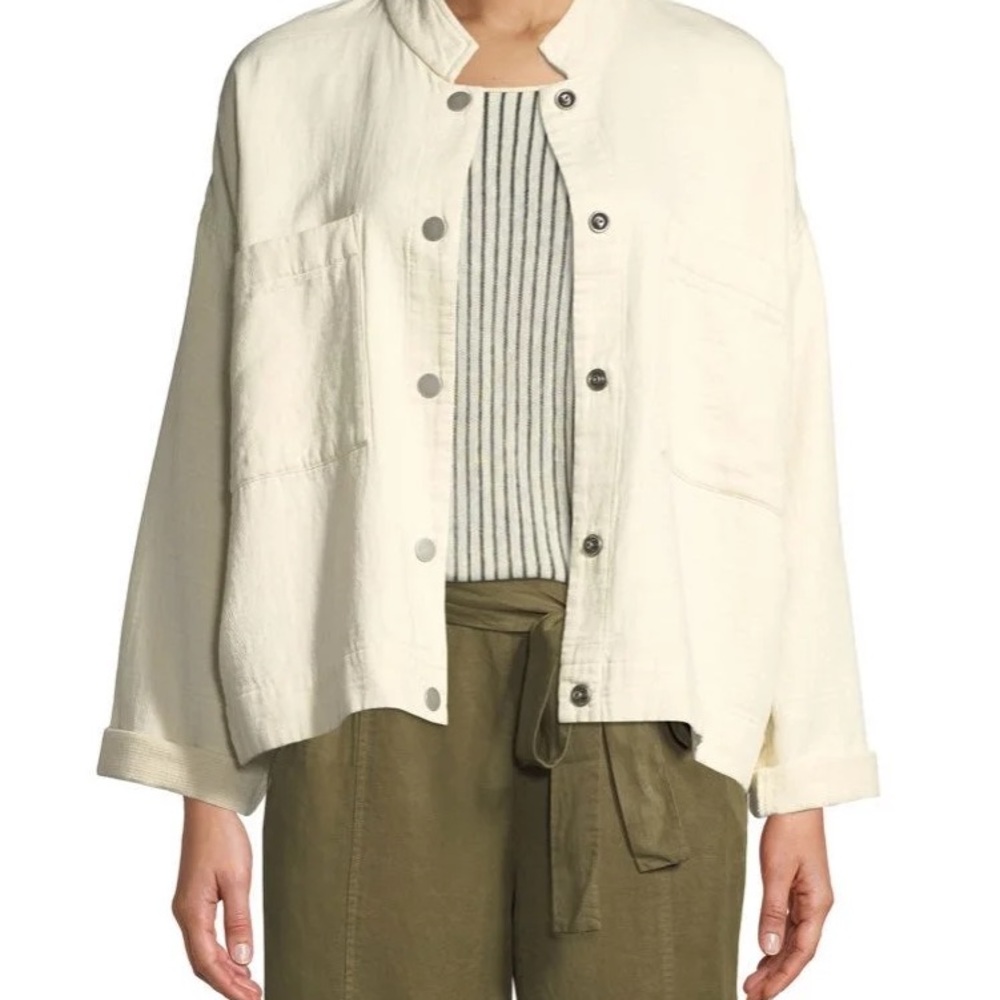 EILEEN FISHER Mock Neck Jacket - Picture 8 of 8